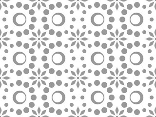 Abstract floral seamless pattern. Modern stylish texture repeating. Vector background.