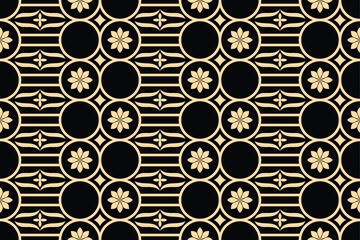 Abstract floral seamless pattern. Modern stylish texture repeating. Vector background.