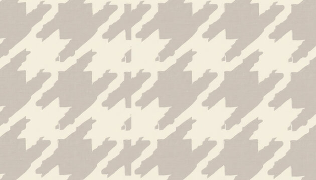 Houndstooth pattern, classic, beige and gray, stylish design