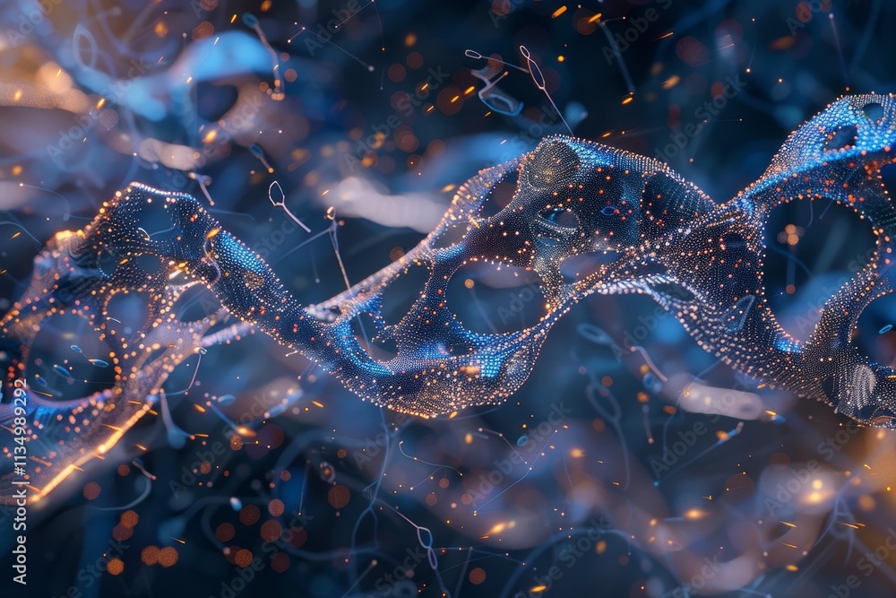 Poster a mesmerizing display of swirling energy and particles creates an abstract representation of movemen