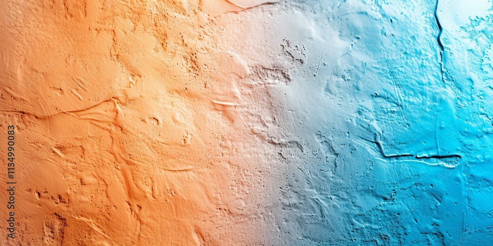 Poster an abstract background featuring a gradient of orange and blue tones, evoking a sense of warmth and 