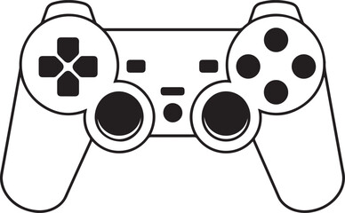 Vector Illustration of Simple Game Controller