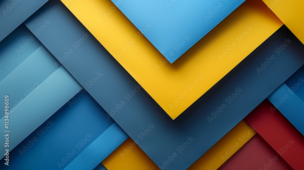 Poster geometric shapes abstract: a striking abstract composition featuring a dynamic interplay of geometri