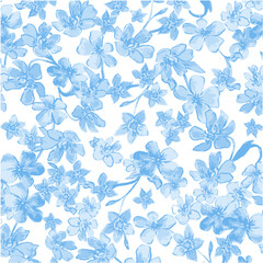 Seamless PAttern Design Art Flower Fabric