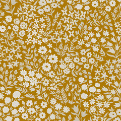 Seamless PAttern Design Art Flower Fabric