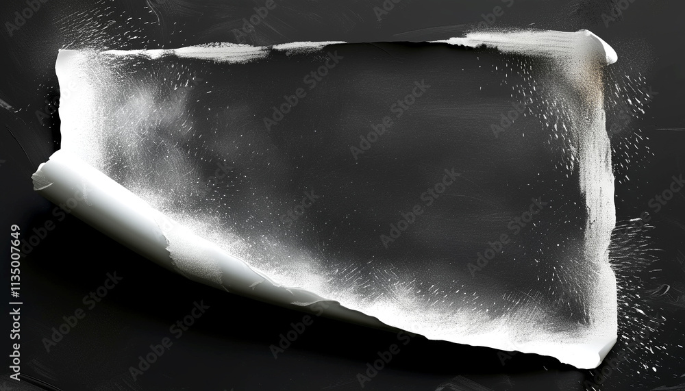 Poster experiments with texture and light in a torn paper creation