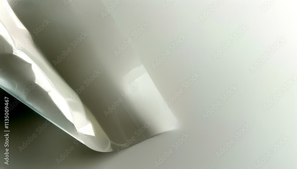 Poster elegant curves of a translucent material catch soft light in a serene setting