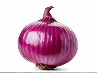 red onion isolated on white background