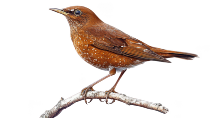 Brown Bird on a Branch