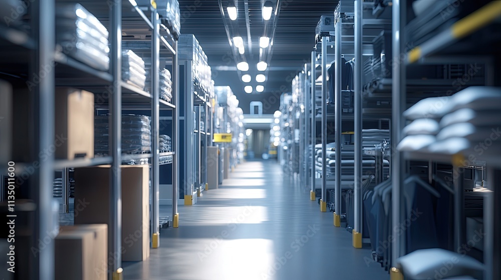 Poster this image illustrates a well-organized warehouse process that optimizes inventory turnover and acce