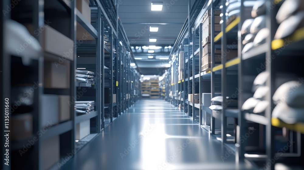 Poster this image illustrates a well-organized warehouse process that optimizes inventory turnover and acce