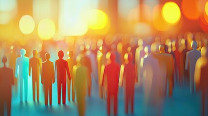 The artwork emphasizes key attributes of a positive workplace culture, focusing on the importance of inclusion, creativity, and collaboration for productivity.