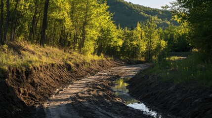 Reforestation efforts along riverbanks for erosion control