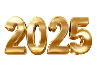 Gold 2025 3D Text, Luxury Designs, ideal for premium branding, anniversary celebrations, and elegant designs