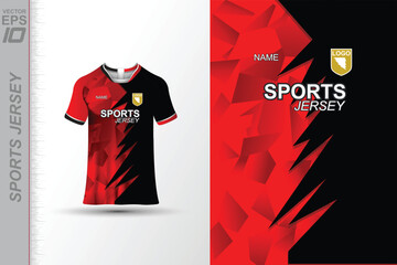 Modern ready-to-print jersey design with dynamic lines and vibrant colors. Perfect for football, basketball, cycling, or sportswear. High-quality, customizable vector file for instant printing.