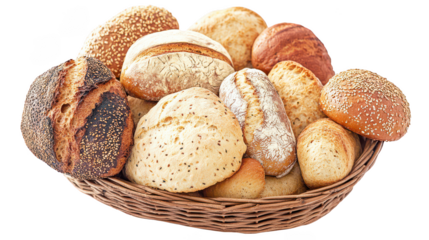 Freshly Baked Bread Rolls in a Basket