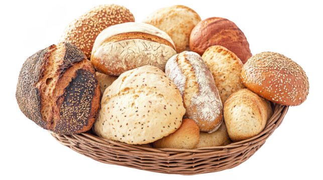Freshly Baked Bread Rolls in a Basket
