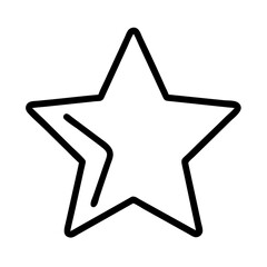 blue star with white border icon, independence day line art, independence icon - simple black line art icon of blue star with white border, for independence day celebrations. independence vector art.