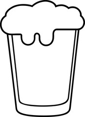 beer glass illustration
