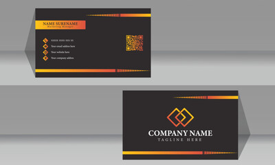 Business card for personal official print company premium elegant as well as branding office own void grab introduction business gold visiting name posh hotel stylish modern black classic . 