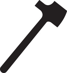 Hammer icon silhouette vector illustration