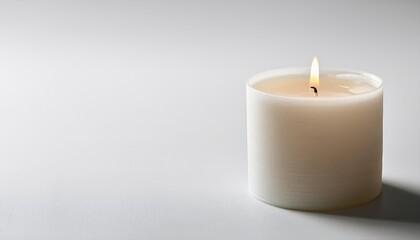  lite candle on white background