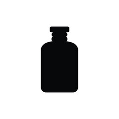 Simple Silhouette of Medicine Bottle 
