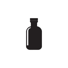 Simple Silhouette of Medicine Bottle 