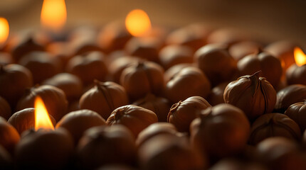 Fototapeta premium Hazelnuts, NutSnacks, HealthyNuts, NutImages 