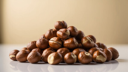 Fototapeta premium Hazelnuts, NutSnacks, HealthyNuts, NutImages 