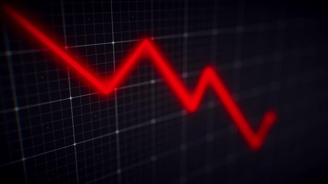 Financial market going down and crash movements