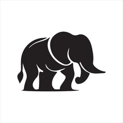 silhouette of elephant