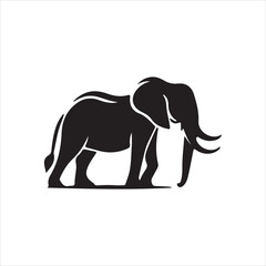elephant silhouette vector