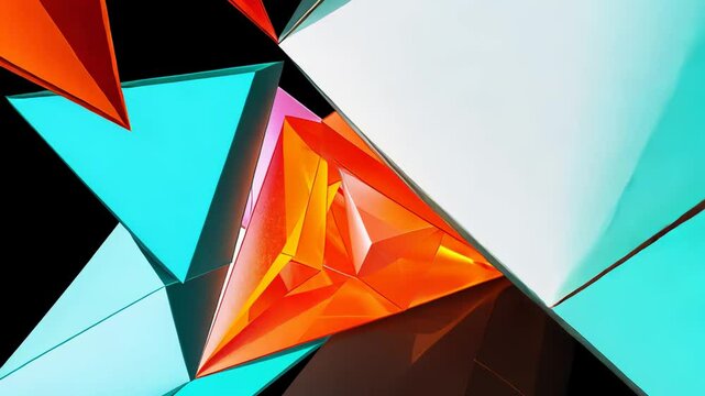 Colorful Geometric Origami Vector Illustration Pattern Template for Creative Business Wallpaper