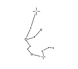 Vector isolated aquarius stars constellation zodiac stars map tattoo colorless black and white contour line easy drawing © MariMuz