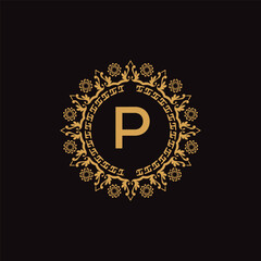 P letter logo design .