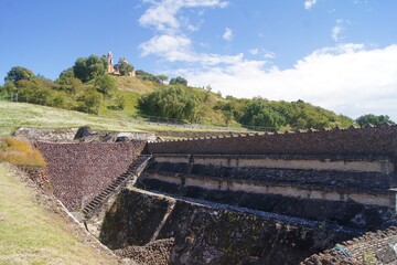 Archaeological Zone of the great Pyramid of Cholula, Puebla, Mexico