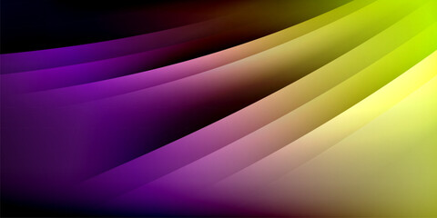 Expressive poster with shadow lines. Features technology, minimalist, and business themes, bright vibrant color schemes