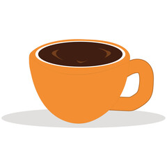coffee cup vector on white background. wallpaper. logo design.