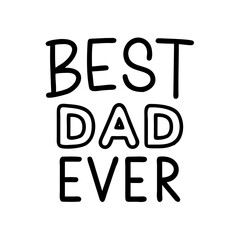  best dad ever text icon, father’s day line art, father icon - simple black line art icon of best dad ever text, for father’s day celebrations. father vector art.