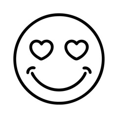 heartwarming smile icon, father’s day line art, father icon - simple black line art icon of heartwarming smile, for father’s day celebrations. father vector art.