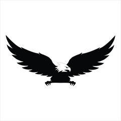 Obraz premium Flying Eagle logo design. Eagle logo for your business. Flying bird logo.Eagle vector silhouette.