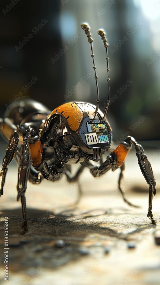 Poster robotic ant with advanced circuitry design