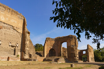 Remains of the of Baths of Caracalla (Terme di Caracalla) which used to be public baths in the 3rd...