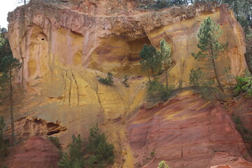 Ochre mining - Roussillon - Vaucluse - Provence-Alpes-Côte d'Azur - France