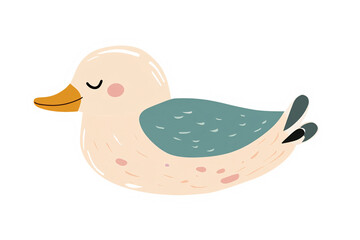 a cartoon of a duck