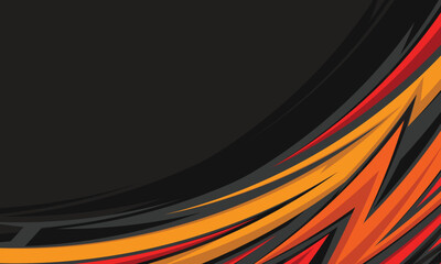 Abstract curved geometric lines racing background for car wrap sticker