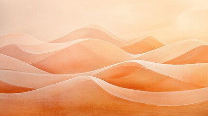 Abstract Desert Landscape with Soft Orange Hues