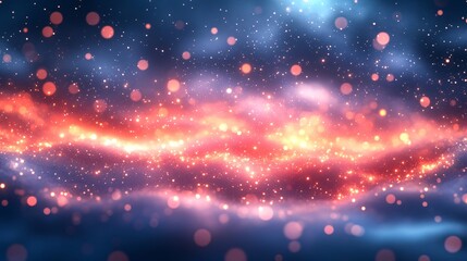 Magical Glittering Bokeh Background