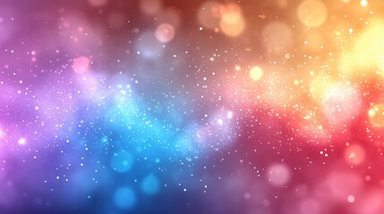 Magical Glittering Bokeh Background